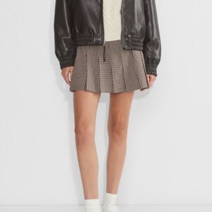Sunday Best Aritzia Brown Preppy Plaid Mini Skirt - 6